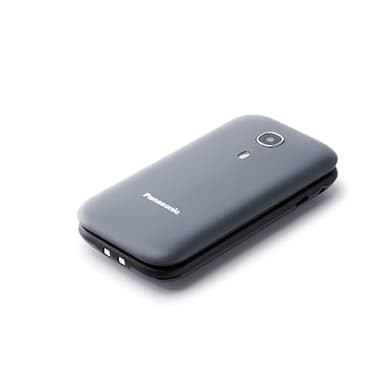 Panasonic KX-TU400EXG - Teléfono Móvil Para Personas Mayores (Botón SOS, Pantalla color TFT 2.4", 450HRS en Reposo, 4HRS de Conversación, Linterna, Cámara, Bluetooth), color Gris