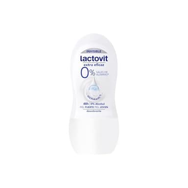Lactovit - Desodorante Roll-On Extra Eficaz, Protección 48H Anti-Irritaciones, Fórmula Suave con ProLactic10 para el Cuidado Diario de la Piel – 50 ml