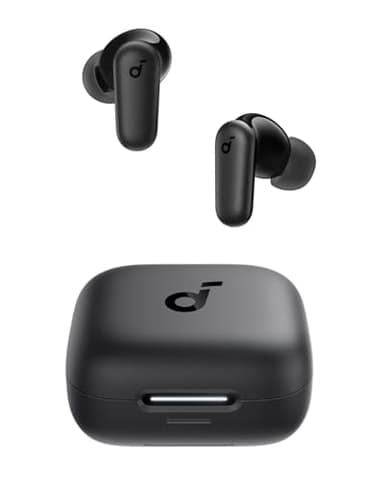 Soundcore P30i Auriculares Inalámbricos Bluetooth con Cancelación de Ruido de Anker, Cancelación de Ruido Potente e Inteligente, Graves Potentes, 45 Horas, Estuche 2 en 1 y Soporte para el Móvil, IP54