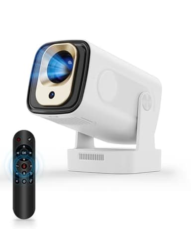 Magcubic HY310 Proyector Mini Portátil LED 4K Supote con WiFi y Bluetooth, Enfoque automático y Rotación de 180°, App Integrada Proyectores de Video doméstico Android projetor, Remoto por Voz