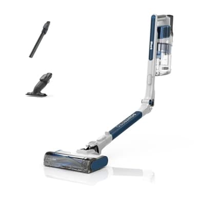 Shark PowerPro Aspiradora sin cable, 50 min de autonomía, Tecnología FloorDetect, Anti Hair Wrap, Anti-Allergen Complete Seal, ligera y flexible, modo de mano, depósito XL, azul metalizado, IZ380EU