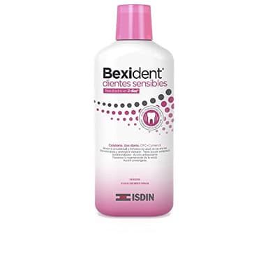 ISDIN Bexident Dientes Sensibles Colutorio con CPC + Cymenol, Alivia la sensibilidad dental en 2 días, de Uso diario, 1 x 500ml