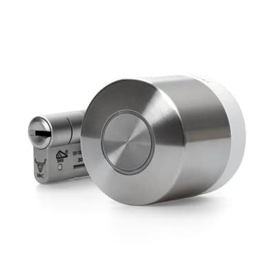 Nuki Smart Lock Ultra, cerradura electrónica von Bluetooth, WiFi & Matter, Integración sencilla en el Smart Home, Abrir la puerta con acceso remoto, con 3 modos de bloqueo diferentes