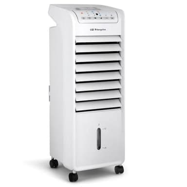 Orbegozo Air 46 Climatizador Evaporativo 3 En 1, 3 Velocidades, Temporizador, Acumuladores De Frío, Depósito De 6 L, Mando A Distancia, Silencioso, 55 W, Plastico/Metal