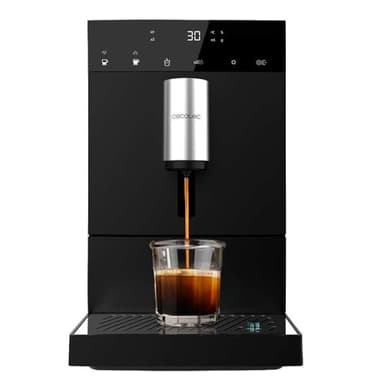 Cecotec Cafetera Superautomática Compacta Cremmaet Compact, 19 Bares, Sistema Thermoblock, Grano recién molido con Plug&Play, Depósito 150gr café con molinillo, 1,1 L agua