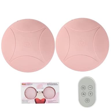 Masajeador de senos inalámbrico con 5 modos, masajeador de silicona recargable para mujeres, diseño silencioso e impermeable para comodidad y relajación..