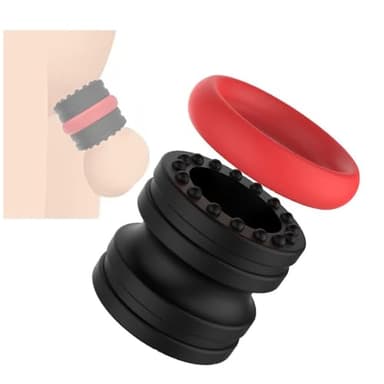 HUNTVE Anilla de Refuerzo de Caucho para Hombre, Ajustable