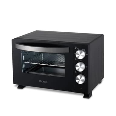 Becken - Horno Eléctrico de Sobremesa, Capacidad 30L, 1500W, Temporizador 60 Min, Negro