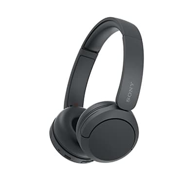 Sony WH-CH520, Auriculares de diadema inalámbricos Bluetooth, diseño ligero, 50 h de batería, carga rápida, ecualizador, llamadas nítidas, iOS y Android - Negro