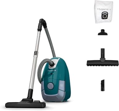 Rowenta Power XXL, aspiradora con bolsa, motor de bajo consumo con máximo de 900 W, capacidad de 4,5 L, kit para parqué, radio de acción de 12 m, filtración, cambio de bolsa higiénico, RO3143EA