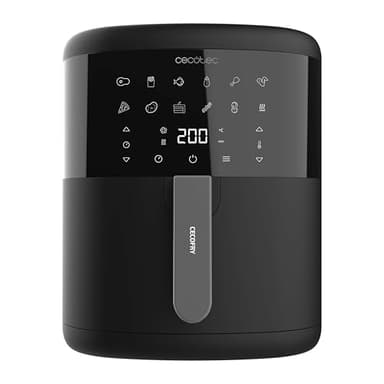 Cecotec Freidora de Aire sin Aceite de 6 L Air Fryer Cecofry Bombastik 6000. 1700 W, Tecnología PerfectCook, Temperatura y Tiempo Regulables, Control Táctil, 12 Modos, Temporizador