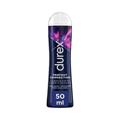 Durex, Perfect Connection Lubricante de Base Silicona, Lubricación Duradera, Adecuado también para Sexo Anal, 50 ml