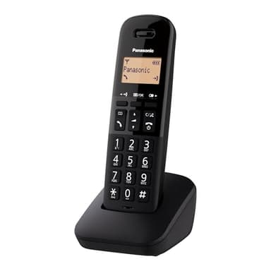 Panasonic KX-TGB610SPB Teléfono Inalámbrico Digital, Unidad Base y 1 Auriculares, Identificador Y Bloqueador de Llamadas, Volumen Mejorado del Receptor, Resistente A Golpes, Pantalla LCD, Negro