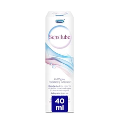 Durex Sensilube Lubricante Vaginal de Base Agua, Imita la Lubricación Natural - 40 ml