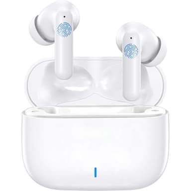 Auriculares Inalámbricos,In Ear Auriculares Bluetooth 5.4 con Cancelacion Ruido HD Mic,56H de Reproducción,HiFi Estéreo Cascos Inalambricos,IPX8 Impermeable Deportes Audifonos para iPhone/iOS/Android