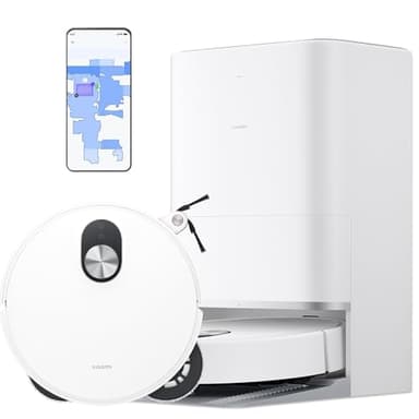 XIAOMI Robot Vacuum Aspirador 5 -Robot Aspirador Y Fregasuelos,Radar Inteligente,20 000 Pa,Elimina fácilmente, para Hogar y Mascotas Pelo,5200 mAh Autonomía 140 mins,App & Sprachsteuerung