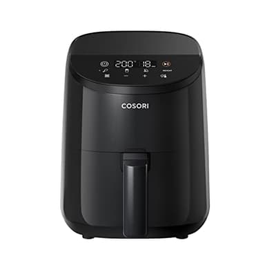 Cosori Freidora de Aire 2L, Air Fryer Compacta con Pantalla Táctil Intuitiva, 900W, 30 Recetas en Línea, Freidora sin Aceite Apta para Lavavajillas, Ahorrar Energía en Silencio, Negro