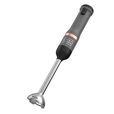 BLACK+DECKER Batidora de mano 7,2V, multifunción, 5 velocidades, inalámbrica, batería recargable, 32 min de autonomía, diseño compacto y ergonómico, incluye accesorios, BCKM1011KGF-QW