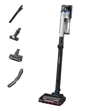 Shark Stratos Aspiradora inalámbrica Pet Pro Stick con envoltura anti pelo Plus, Clean Sense IQ, DuoClean, 60 minutos de tiempo de funcionamiento, batería extraíble, 4 accesorios, antialérgico, blanco