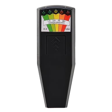 Detector de Radiación Electromagnético, Portátil K2 EMF, 5 LEDs Detector de Campo Magnético, EMF Detector de Fantasmas, para La Oficina, el Hogar, la Caza de Fantasmas, 50Hz-20000Hz, Negro