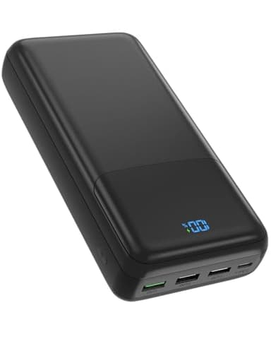 Power Bank 50000mAh Batería Portátil 30W Batería Externa Carga Rápida con USB-C 4 Salidas y 2 Entradas, Power Bank con Pantalla LED Cargador