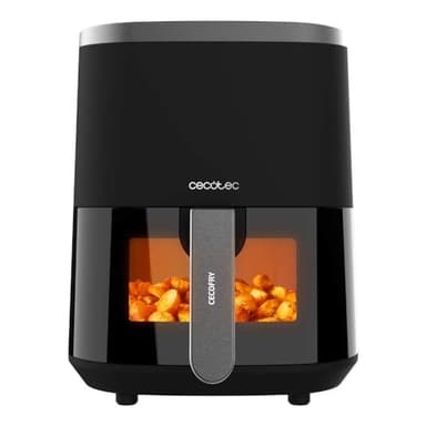 Cecotec Freidora de Aire sin Aceite de 4 L con Ventana Cecofry Fantastik Window 4000. Air Fryer. 1400 W, 9 Menús, Control Táctil, Tecnología PerfectCoo, 80-200ºC, Tiempo Ajustable, 4L