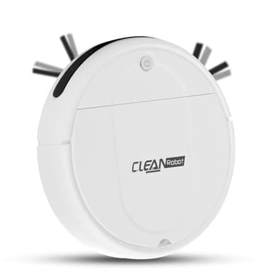 Robot Aspirador,Robot Aspirador y fregador 3 en 1,autonomía de 150 Minutos,Ideal para pelos de Animales y Suelos Duros-Blanco,ultradelgado, para una Limpieza Completa,eficiente y silencioso.