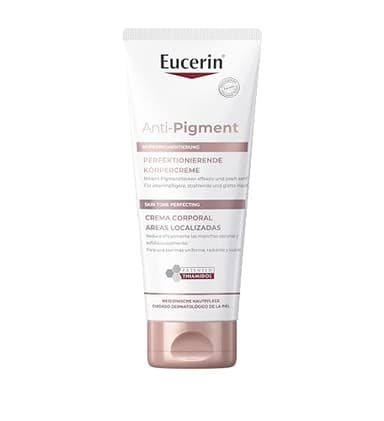 Eucerin Anti-Pigment Loción corporal para áreas localizadas (200 ml), crema de cuerpo exfoliante y regeneradora con Thiamidol, crema antimanchas nutritiva para tratar la hiperpigmentación