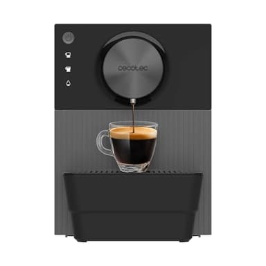 Cecotec Cafetera Superautomática Compacta Cremmaet Cube. 1350W, Sistema de Prensado de 10g, Sistema Pre-Infusión, 19 Bares, Sistema Thermoblock, 5 Niveles de Molienda, Panel de Control Táctil