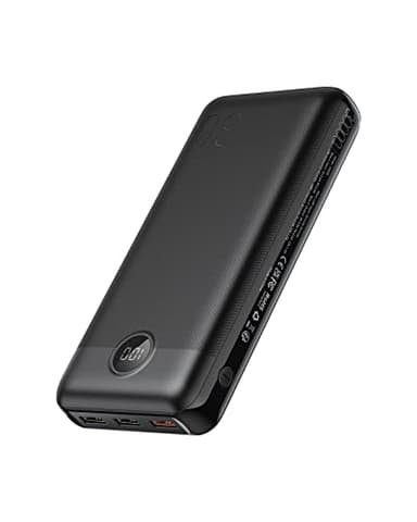 VEGER Power Bank,30000mAh Bateria Externa con Pantalla LED Bateria Portatil USB C Carga rapida PD 20W QC 3.0 con 2 Entradas y 4 Salidas Compatible con iPhone, Samsung, Huawei, Tableta y más.
