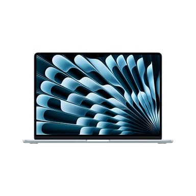 Apple 2025 MacBook Air de 15 Pulgadas con Chip M4: diseñado para Apple Intelligence, Pantalla Liquid Retina de 15,3 Pulgadas, 16 GB de Memoria unificada, 256 GB SSD, Teclado español; Azul Cielo