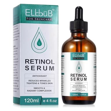 Retinol Serum - Retinol contenido Sistema con Vitamin C & Vegan ácido hialurónico - Reparación Piel, Cicatriz, Mancha Oscura, Línea Fina y Arrugas para Cara y Piel