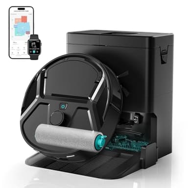 Lefant M210 Pro Omni Robot Aspirador y Fregasuelos con Mapeo, 120min, 18 000 Pa, Depósito 800ml, Evitación Obstáculos PSD, Navegación dToF, 5G WiFi/App/Alexa, Negro