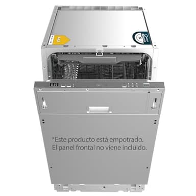 Cecotec Lavavajilla Bolero Aguazero 4101 Full-BI E. 1850 W, Integrable, 11 cubiertos, 6 programas, Clase E, Dual Zone Wash, Auto Wash, Comienzo Diferido, AquaStop, Panel Táctil