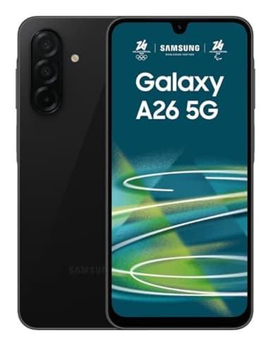 SAMSUNG Galaxy A26 256GB 8GB 256GB Black (SM-A266BZKCEUE) - [Versiones italiano, húngaro, polaco, rumano, austriaco y suizo]
