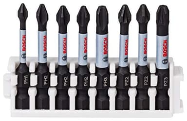 Bosch Profesional Set de 8 Puntas de atornillar Control Pick and Click, Accesorio para Taladro de Impacto, 50 mm