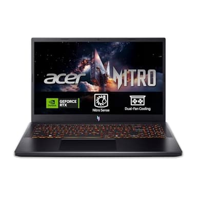 acer Nitro V 15 ANV15-52, Ordenador Portátil Gaming 15.6", Full HD (Intel Core i7-13620H, 16 GB RAM, 512 GB SSD, NVIDIA GeForce RTX 5050, Sin Sistema Operativo) Negro, Teclado QWERTY Español