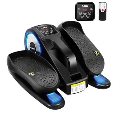 AOODIL Máquina Elíptica Bajo Escritorio, Ejercitador Eléctrico de Pedales para Sentarse con Mando a Distancia, Ejercitador de Piernas de Velocidad Ajustable para Personas Mayores y Adultos