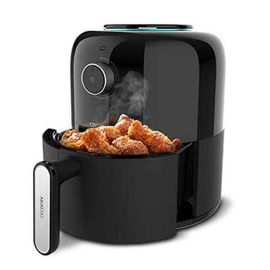 Cecotec Freidora de Aire sin Aceite de 2,5 L - Air Fryer Cecofry Pixel 2500. 1200 W, Dietética, Manual y Compacta, Temporizador, Tecnología de Aire Caliente, Antideslizante