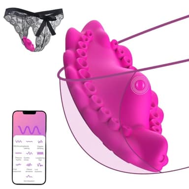 Wmmner Cônsóladôr Vībrádòr Pārējá Con App Contról Rémoto,Clìtòriànò Vîbradórés Para Ṃújēr Mando a Distancia Masajeador Mārīposa Invișible Bràgàș Femenin Púñtò Ġ Ṩṵēlo Pēlṿicṓ,10 Modós De Vībráción