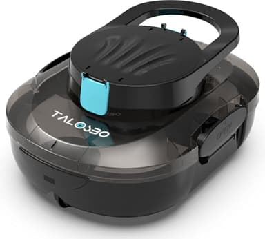 TALOSBO Pleco S1 Robot Limpiafondos Piscina, Doble Motor, 80 Min de Limpieza, con Filtración de 180μm, Estacionamiento Auto, para Piscinas Elevadas