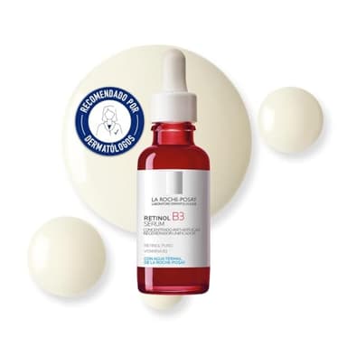 La Roche Posay Sérum, Reduce arrugas y líneas de expresión, Unifica, Regenera y Reafirma, Enriquecido con Retinol Puro, Vitamina B3 y Glicerina, Retinol B3, 30 ml