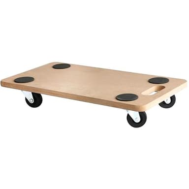 EURO VANADIUM - Bandeja rodante, 58 x 29 x 9,5 cm - Carro, desplazador de Muebles, Soporte para Plantas - Carro para Cargas Pesadas, máx. 150 kg - Tablero rodante, Robusto y Duradero