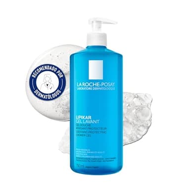 La Roche Posay Gel de ducha, Calma y Protege, Enriquecido con Manteca de Karité, Para Pieles Secas con tendencia al Eczema Atópico, Lipikar AP+M, 750 ml