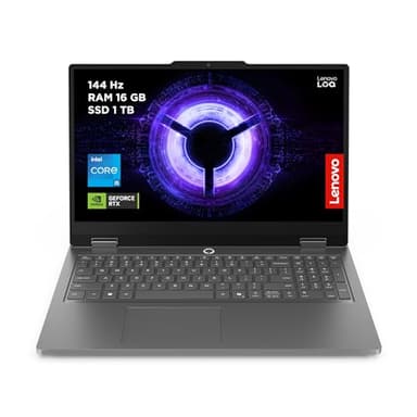 Lenovo LOQ Essential Gen 11 - Ordenador Portátil Gaming IA 15.6'' FHD (Intel Core i5-13450HX, NVIDIA GeForce RTX 5050, 16GB RAM, 1TB SSD, 144 Hz, Wi-Fi 6, Sin Sistema Operativo) QWERTY Español - Gris