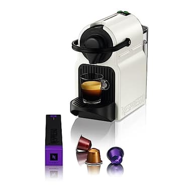 Nespresso Krups Inissia XN1001 - Cafetera monodosis de cápsulas Nespresso, 19 bares, apagado automático, color blanco