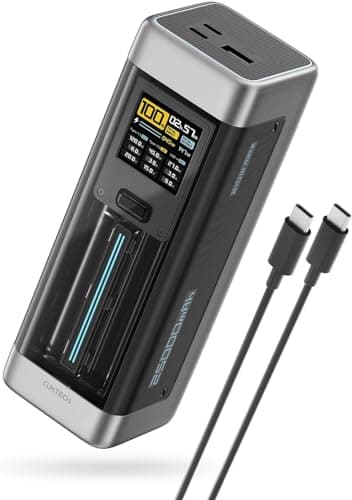 CUKTECH 20 Power Bank 25000mAh Laotop Batería Portátil con USB C PD3.1 140W y Pantalla TFT, 3 Puerto Bateria Externa Carga Rapida para MacBook Pro/iPad/iPhone 16/15/14/Samsung S24/S23/Xiaomi