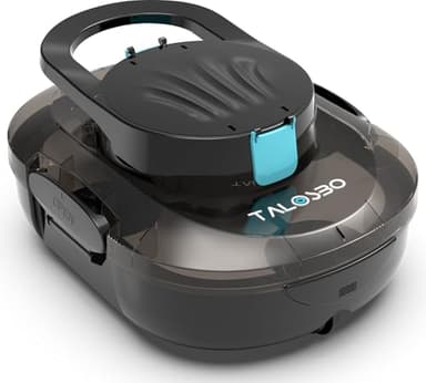 TALOSBO Pleco S1 Robot de Piscina con Doble Motor, Robot Limpiafondos Piscina Sin Cable, 80 Min de Autonomía, Autoaparcable, para Piscinas de Fondo Plano