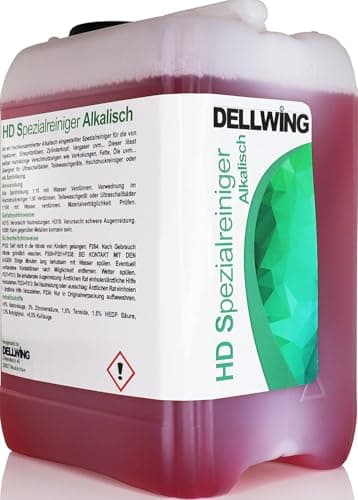 DELLWING Limpiador ultrasónico concentrado para carburadores, cabezales de cilindro, inyectores, inyectores y otras partes – Líquido para baño ultrasónico y suciedad persistente – Bidón de 5 litros