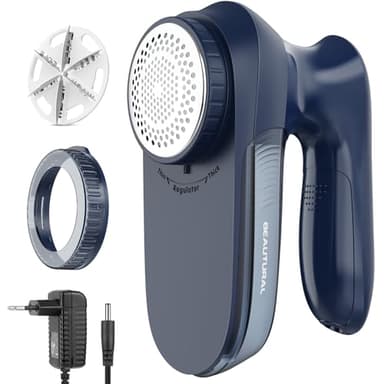 Beautural Quitapelusas Electrico de Ropa, Removedor de Pelusas Potente y eficiente, con AC Plug Cable o con Pilas, Especial y coveniente Version para su Familia